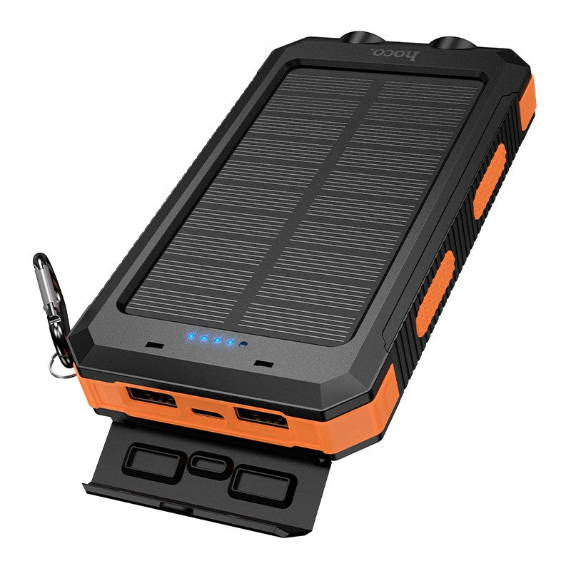 Išorinė baterija Power Bank Hoco J164 Solar 10W 8000mAh juoda
