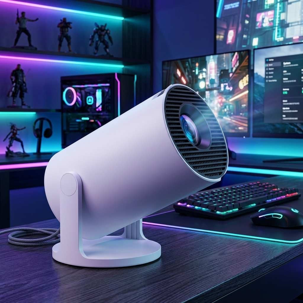 Projektorius HY300 Pro+ baltas