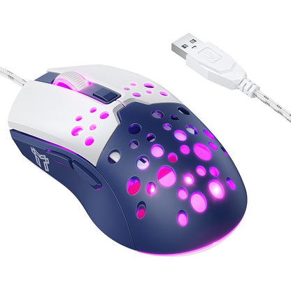 Laidinė pelė Hoco GM51 Gaming balta/mėlyna
