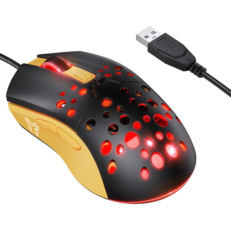 Laidinė pelė Hoco GM51 Gaming juoda/geltona