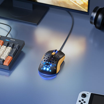 Laidinė pelė Hoco GM51 Gaming juoda/geltona