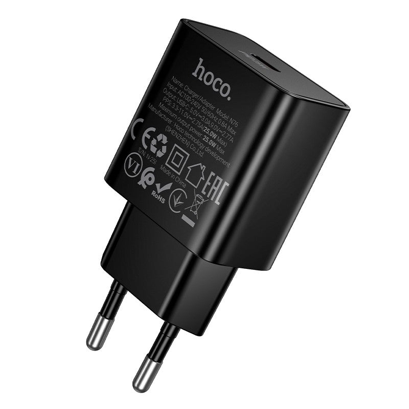 Įkroviklis Hoco N76 25W USB-C juodas