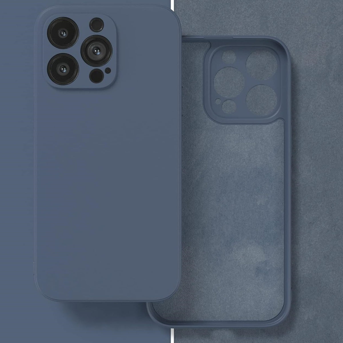 Dėklas Liquid Silicone 1.5mm Xiaomi Redmi 17 4G/5G tamsiai mėlynas