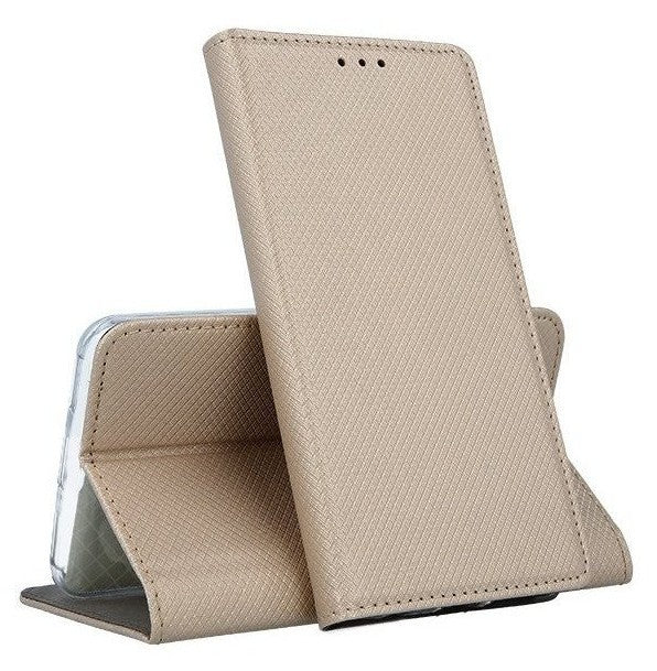Dėklas Smart Magnet Xiaomi Redmi 17 4G/5G auksinis