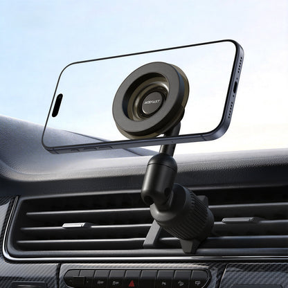 Automobilinis telefono laikiklis Acefast D68 MagSafe (air vent) juodas