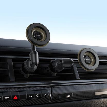 Automobilinis telefono laikiklis Acefast D68 MagSafe (air vent) juodas