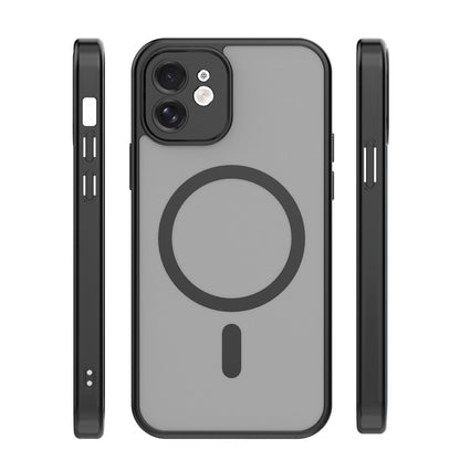 Dėklas Matte MagSafe Apple iPhone 12 juodas