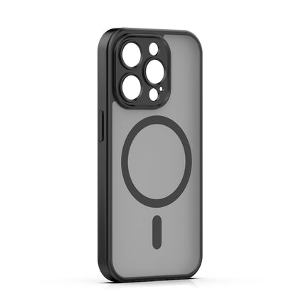 Dėklas Matte MagSafe Apple iPhone 14 Pro juodas
