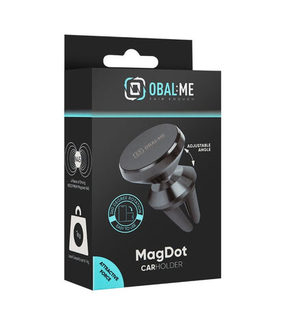 Automobilinis telefono laikiklis OBAL:ME MagDot Magnetic Car Holder (air vent) juodas