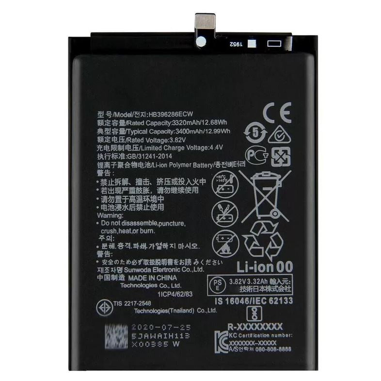 Akumuliatorius Huawei P Smart 2019/P20/Honor 10 Lite 3400mAh HB396286ECW OEM Default Title