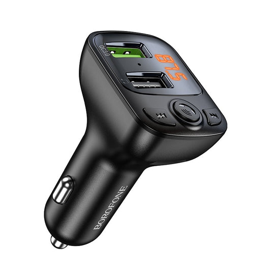 Borofone BC41 Bluetooth MP3 grotuvas/FM bangų moduliatorius (laisvų rankų įranga, microSD, QC3.0 USB-A, USB-A 5V/1A) Default Title