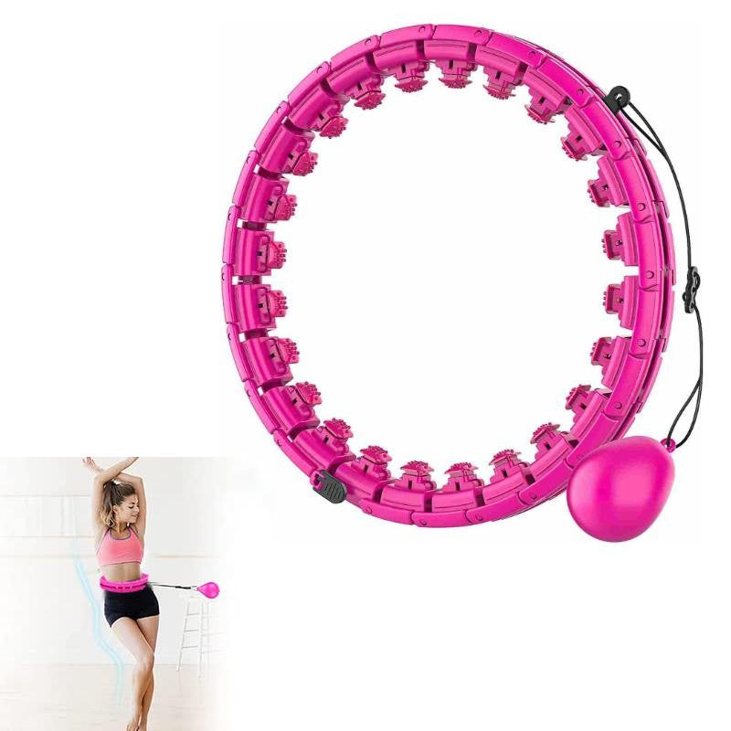 Masažuojantis gimnastikos lankas Smart Hula Hoop M2 rožinis Default Title