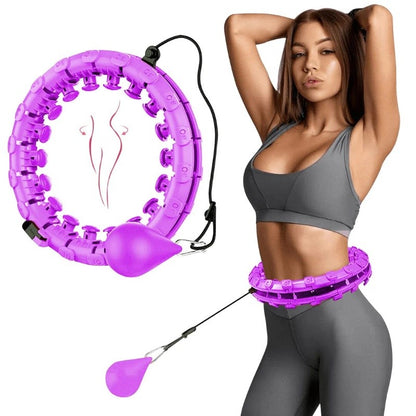 Masažuojantis gimnastikos lankas Smart Hula Hoop HHP002 violetinis Default Title