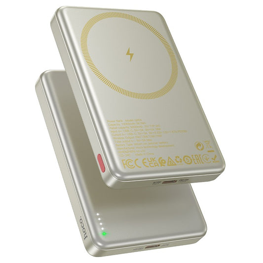 Išorinė baterija Power Bank Hoco Q26A PD20W MagSafe 10000mAh auksinė Default Title