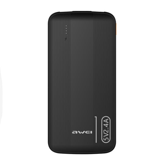 Išorinė baterija Power Bank Awei P20K 5V/2.4A 10000mAh juoda Default Title
