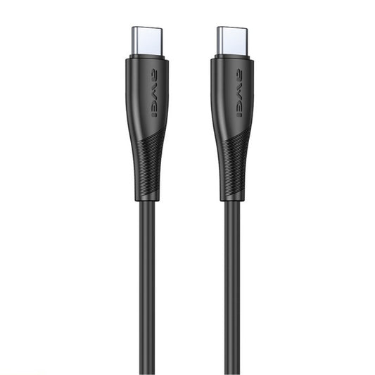 USB kabelis Awei CL-182C USB-C to USB-C 1.0m juodas Default Title
