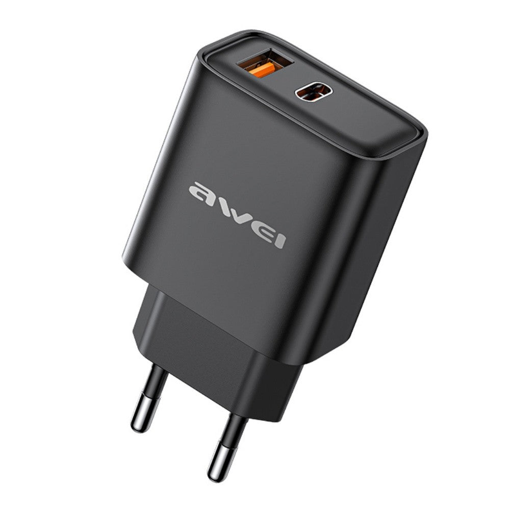 Įkroviklis Awei PD81-EU 22.5W USB-A/USB-C juodas Default Title