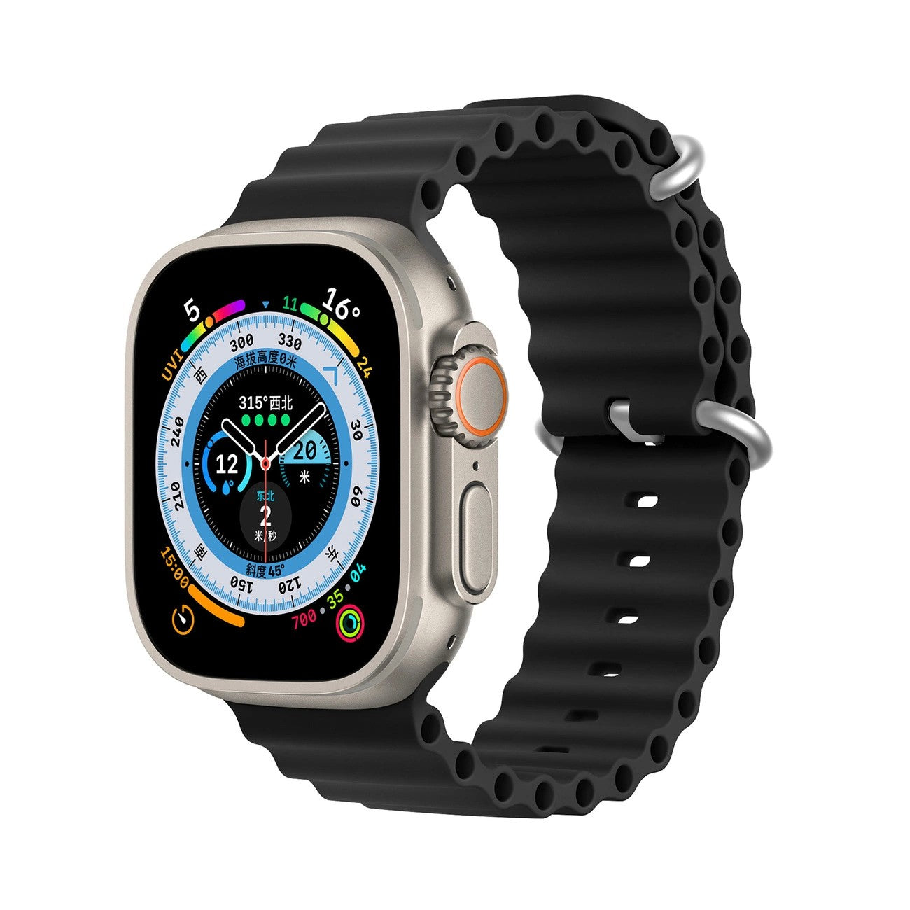 Apyrankė Dux Ducis OceanWave Series Apple Watch 38/40/41mm Black Default Title