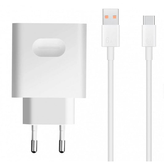 Įkroviklis Huawei 66W 6A USB-A HW-110600E02 + USB-C cable baltas Default Title