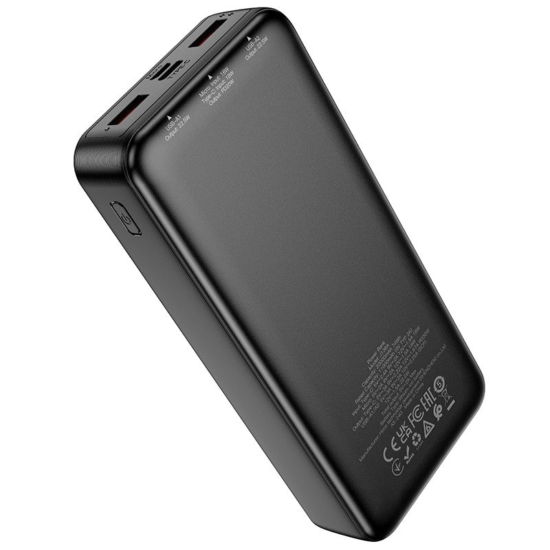 Išorinė baterija Power Bank Hoco J136A 22.5W+PD20W 20000mAh juoda Default Title