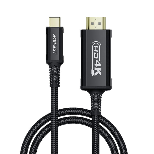 Kabelis Acefast C1-10 USB-C to HDMI 1.8m juodas Default Title
