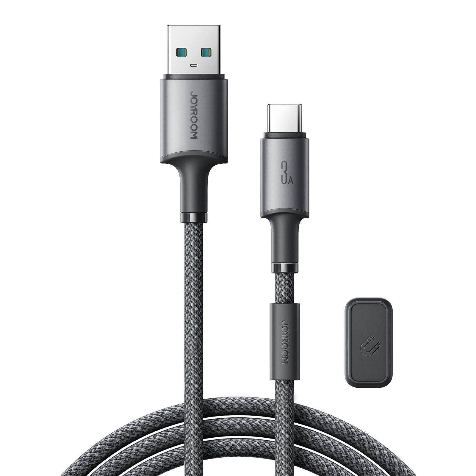 USB kabelis Joyroom SA-50 USB-A to USB-C 3A 1.2m tamsiai pilkas Default Title