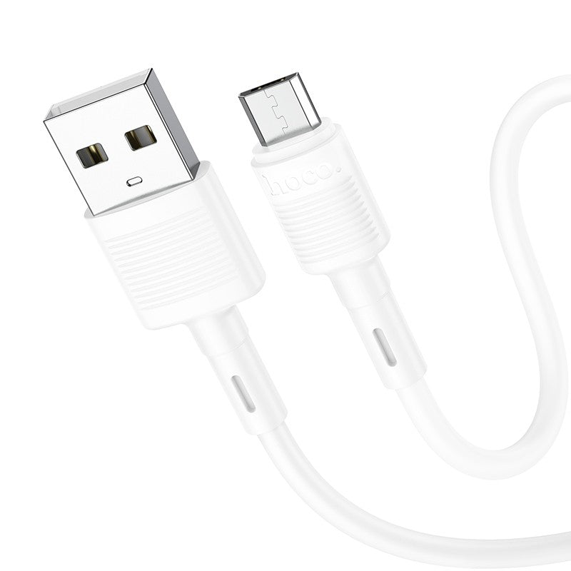 USB kabelis Hoco X83 USB-A to MicroUSB 1.0m baltas Default Title