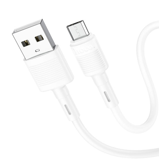 USB kabelis Hoco X83 USB-A to MicroUSB 1.0m baltas Default Title