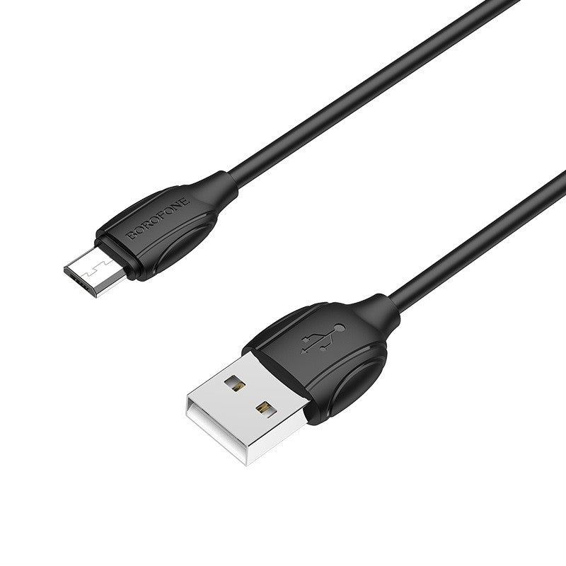USB kabelis Borofone BX19 USB-A to MicroUSB 1.0m juodas Default Title