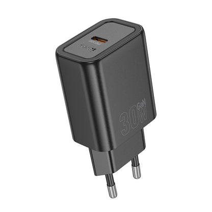Įkroviklis Hoco N62 30W GaN USB-C juodas Default Title