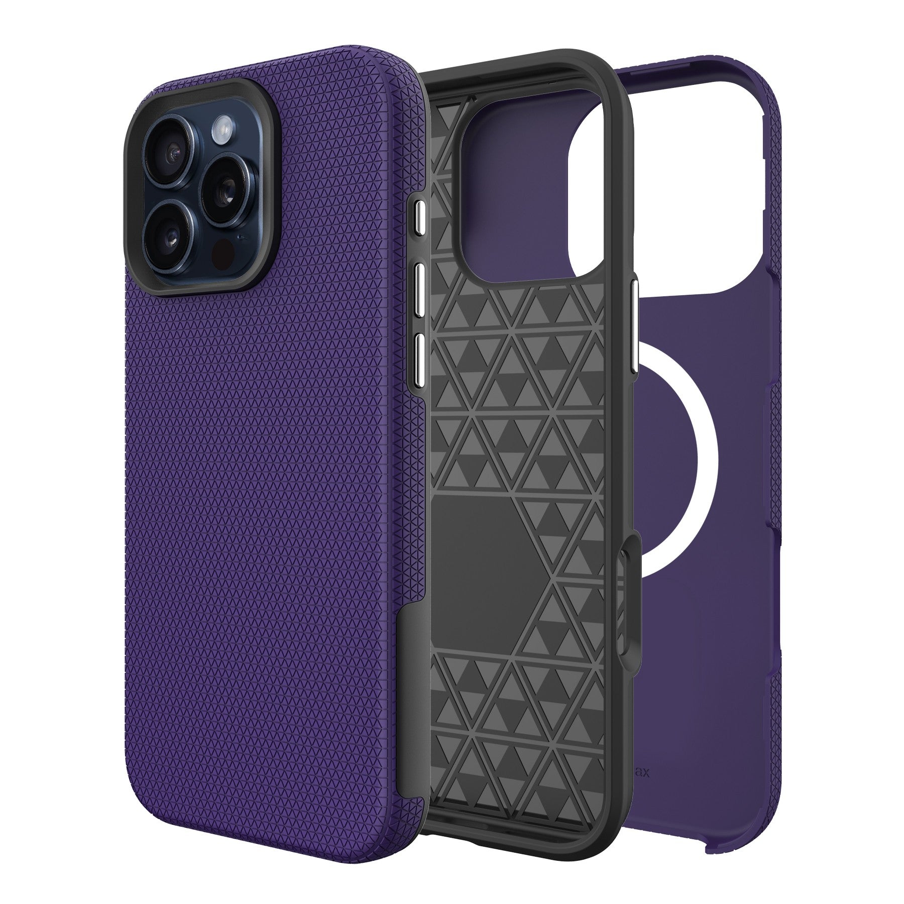 Dėklas Perfectionists Triangle Mag Case Apple iPhone 12 Pro Max violetinis Default Title