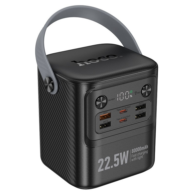 Išorinė baterija Power Bank Hoco J152 22.5W+PD20W 80000mAh juoda Default Title