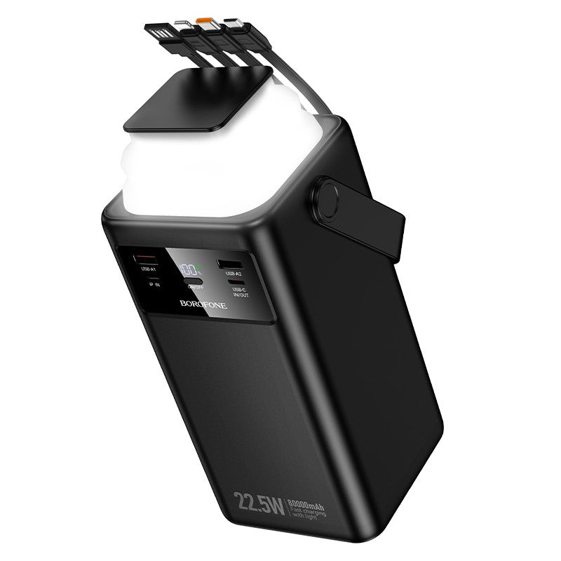 Išorinė baterija Power Bank Borofone BJ65B 22.5W 80000mAh juoda Default Title