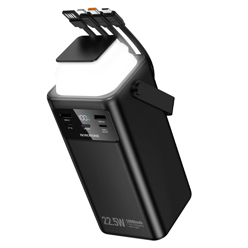 Išorinė baterija Power Bank Borofone BJ65A 22.5W 50000mAh juoda Default Title