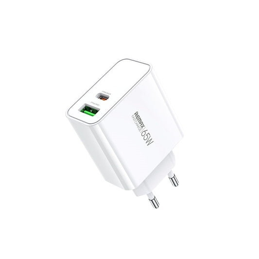 Įkroviklis Remax RP-U125 65W GaN USB-C/USB-A baltas Default Title
