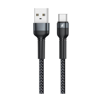 USB kabelis Remax RC-124a USB-A to USB-C 1.0m juodas Default Title