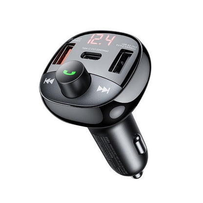 FM bangų moduliatorius Remax RCC331 54.5W 2xUSB-A/1xUSB-C juodas Default Title