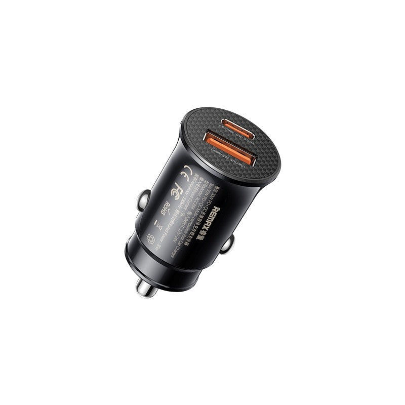 Automobilinis įkroviklis Remax RCC358 30W USB-C/USB-A juodas Default Title