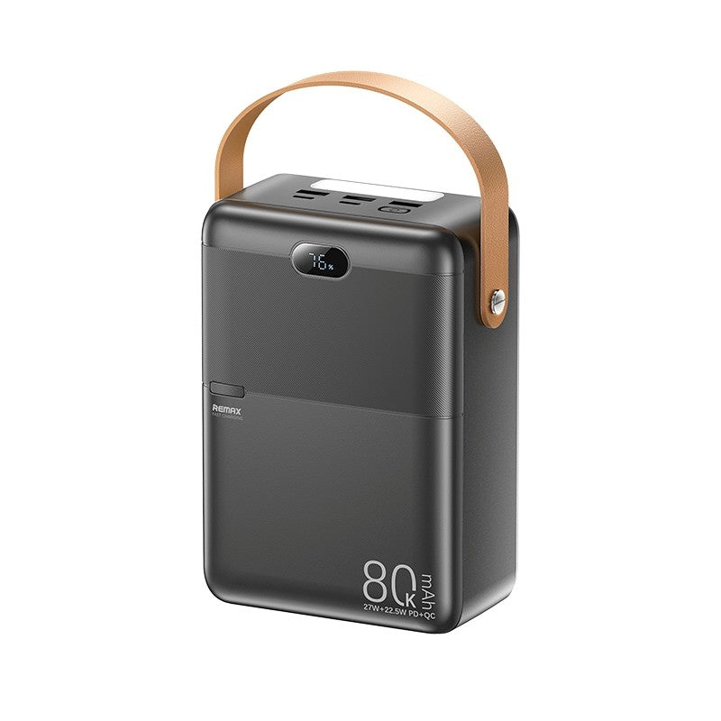 Išorinė baterija Power Bank Remax RPP-118 22.5W 80000mAh juoda Default Title
