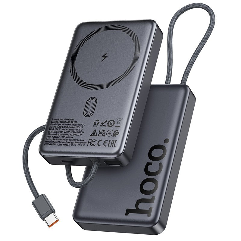 Išorinė baterija Power Bank Hoco Q44 20W Magnetic 10000mAh juoda Default Title