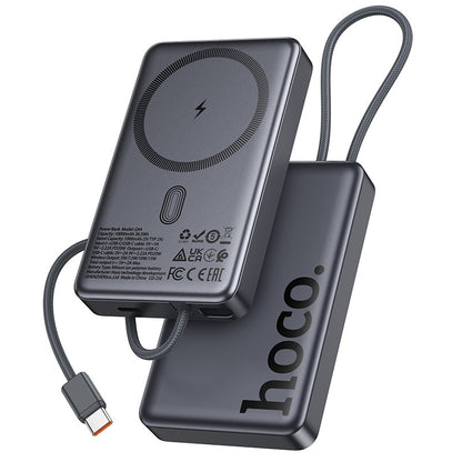 Išorinė baterija Power Bank Hoco Q44 20W Magnetic 10000mAh juoda Default Title