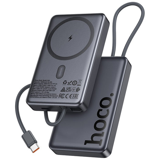 Išorinė baterija Power Bank Hoco Q44 20W Magnetic 10000mAh juoda Default Title