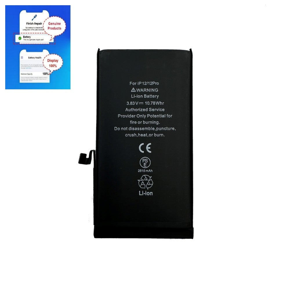 Akumuliatorius Apple iPhone 12/12 Pro 2815mAh Diagnosable OEM Default Title