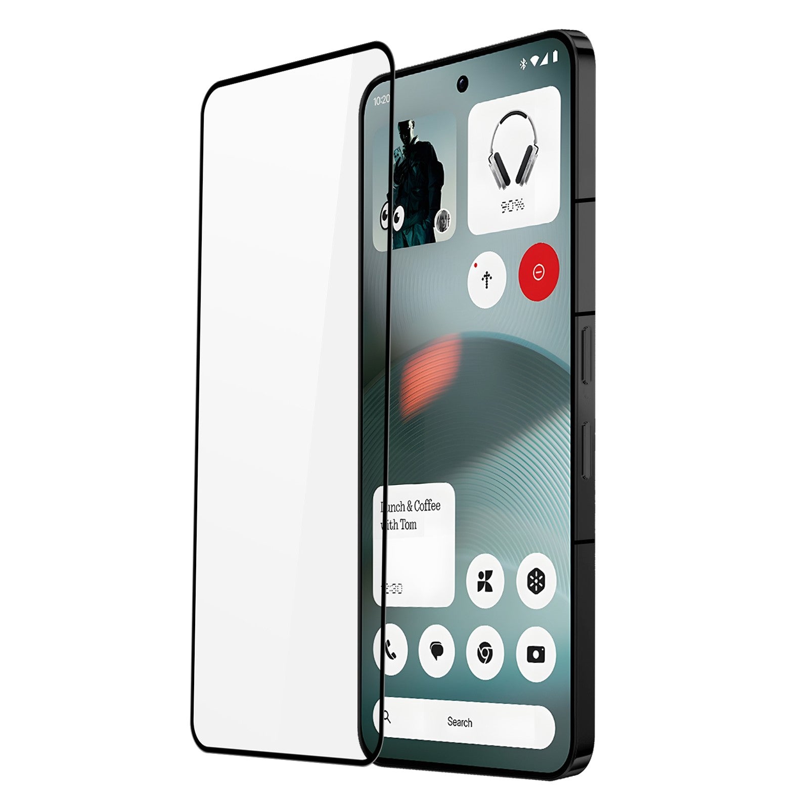 LCD apsauginis stikliukas Dux Ducis 10D Nothing Phone 3 juodas Default Title