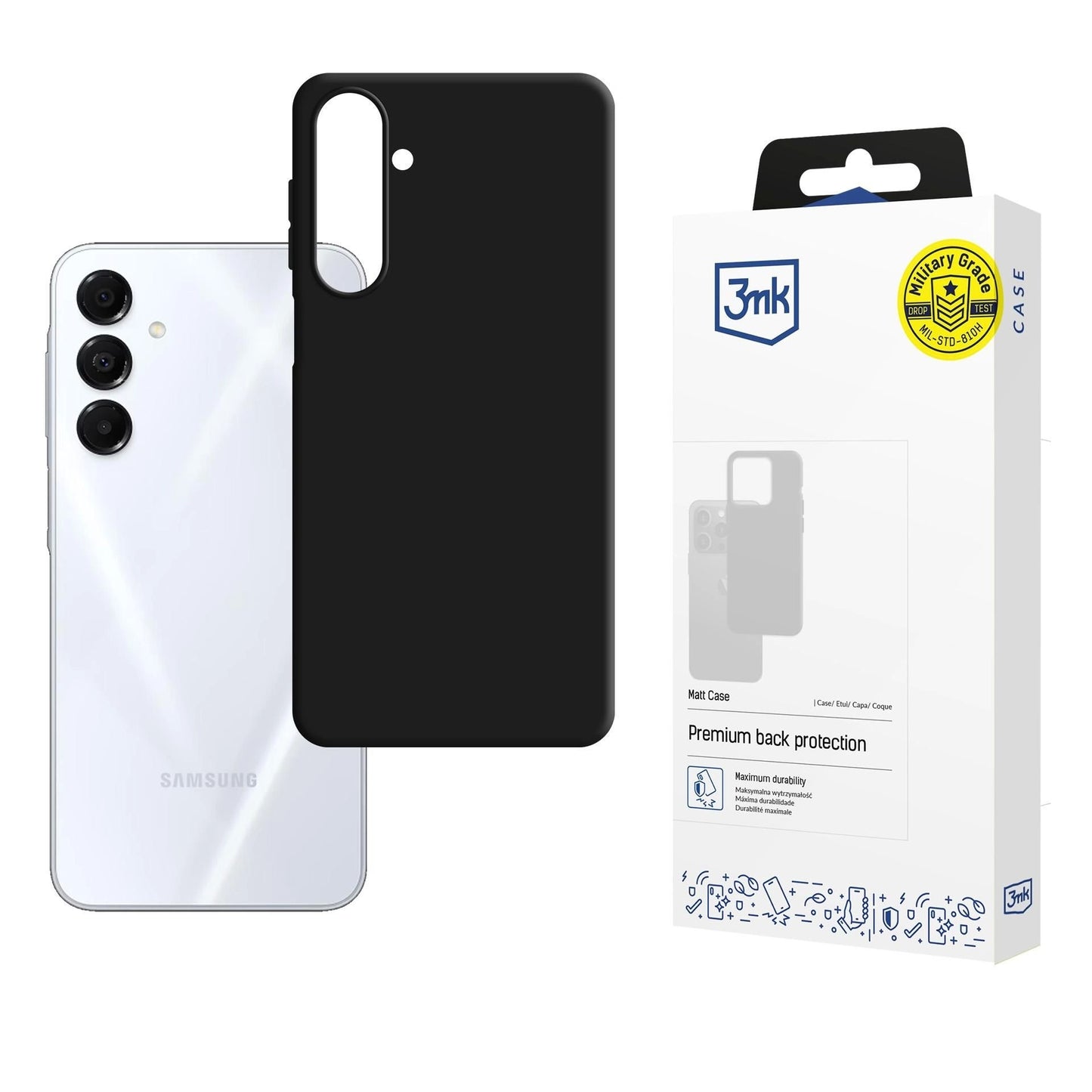 Dėklas 3mk Matt Case Samsung A175 A17 4G/A176 A17 5G juodas Default Title