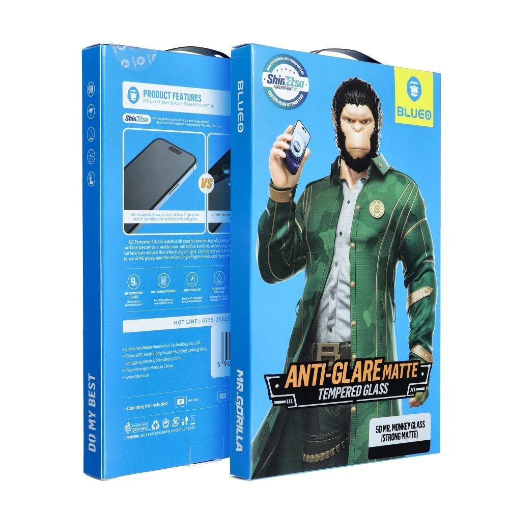 LCD apsauginis stikliukas 5D Mr. Monkey Glass (Strong Matte) Apple iPhone Air juodas Default Title