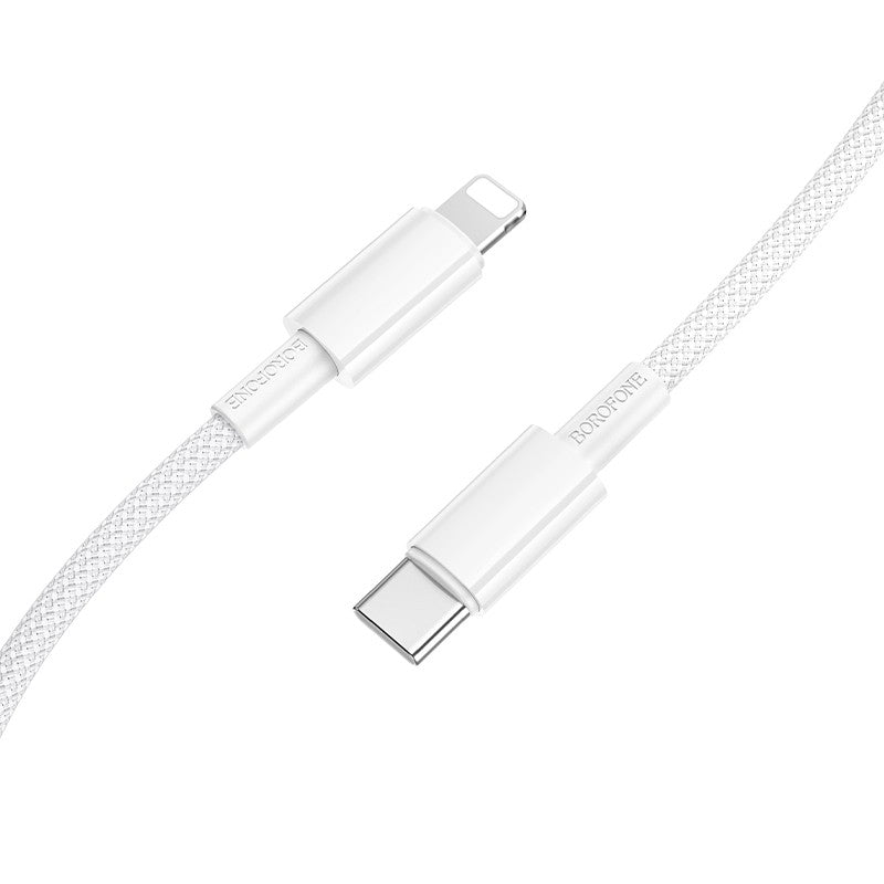 USB kabelis Borofone BX117 USB-C to Lightning 1.0m baltas Default Title