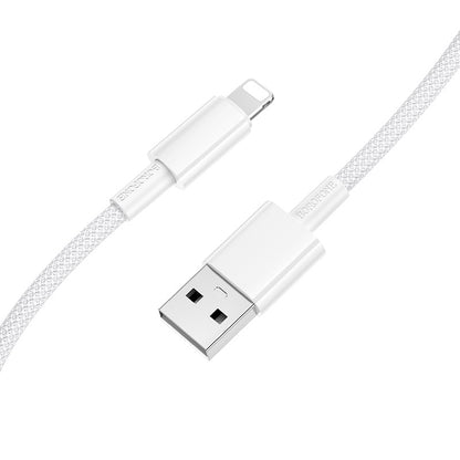 USB kabelis Borofone BX117 USB-A to Lightning 1.0m baltas Default Title