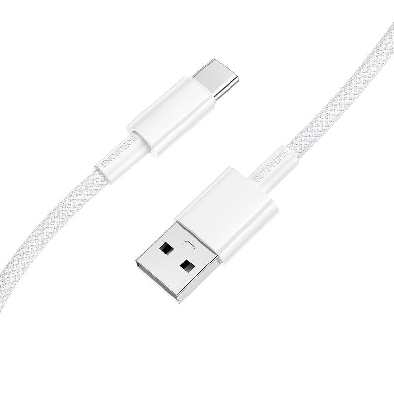 USB kabelis Borofone BX117 USB-A to USB-C 1.0m baltas Default Title