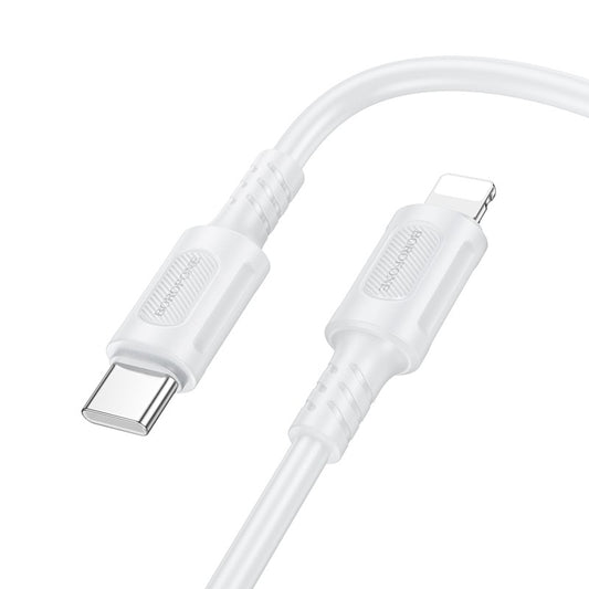 USB kabelis Borofone BX111 USB-C to Lightning 1.0m baltas Default Title